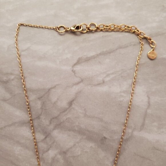 💖 Stella and Dot Clear Stone Aria Minimalist Pendant Necklace 💖 - Picture 4 of 8